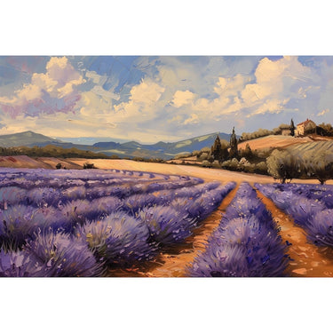 Lavender Field Oil canvas